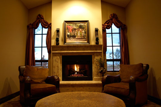 Sitting Room and Fireplace